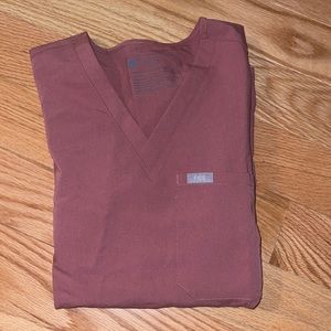 Catarina One-Pocket Scrub Top - Mauve